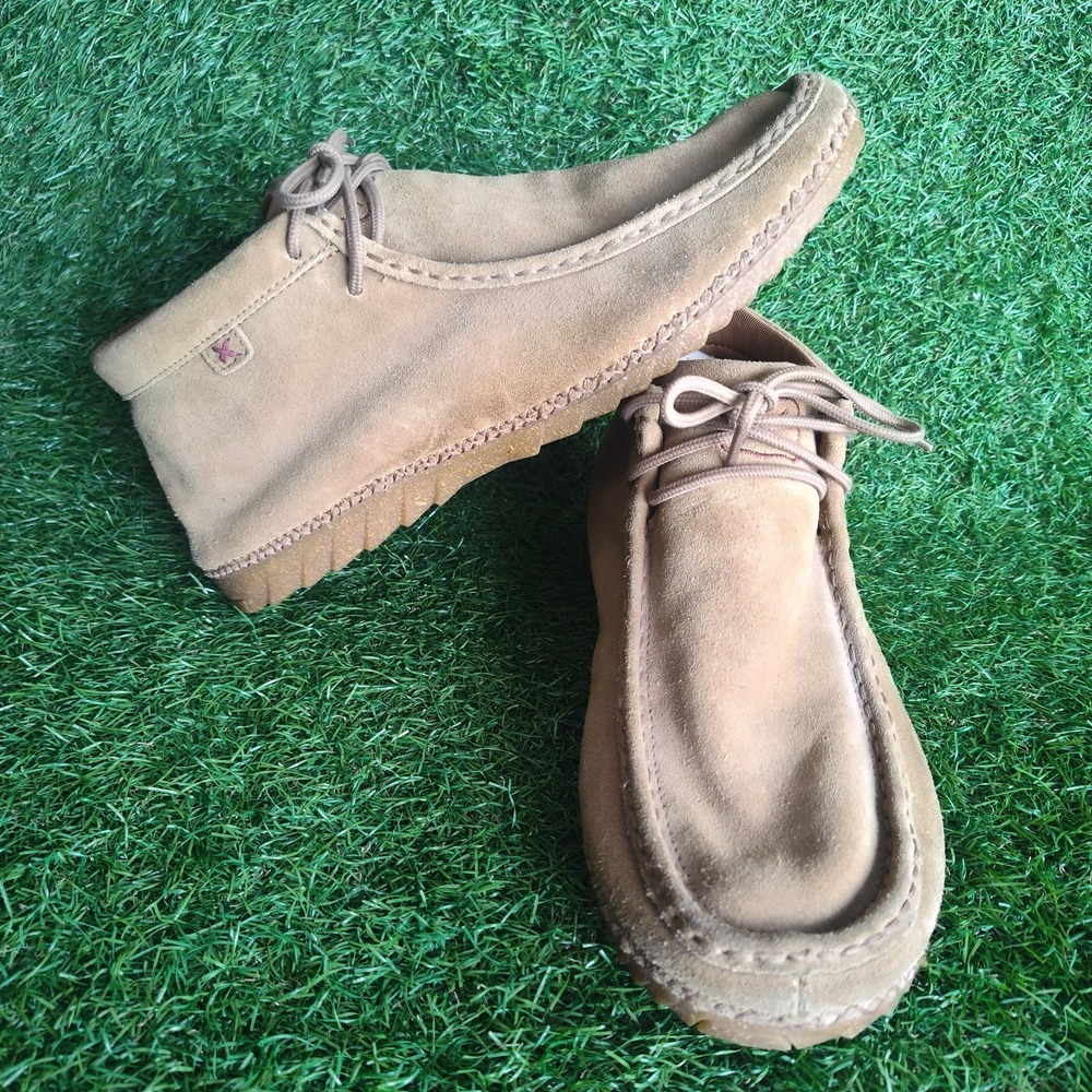 Twisted X Men's Zero-X Chukka Shoes Size 9.5M Moccasins Suede Leather Western